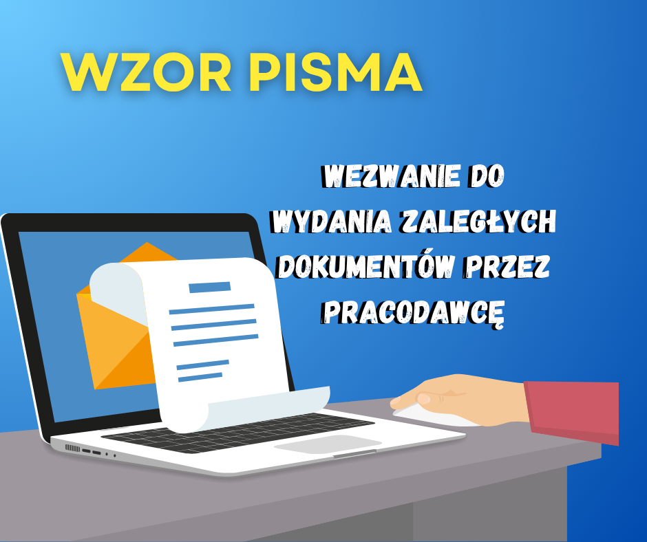Wezwanie do wydania zaległych dokumentów przez pracodawcę – wzór DOCX.