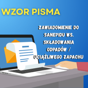 Zawiadomienie do sanepidu ws. składowania odpadów uciążliwego zapachu wzór docx
