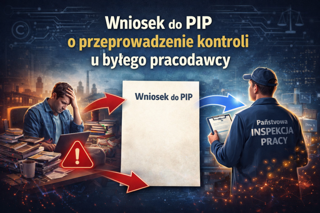 Wniosek do PIP o przeprowadzenie kontroli u byłego pracodawcy