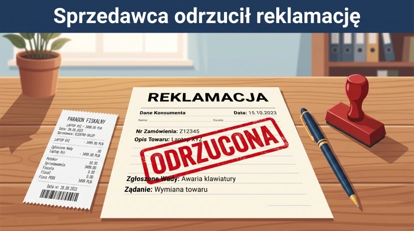 Sprzedawca odrzucil reklamacje