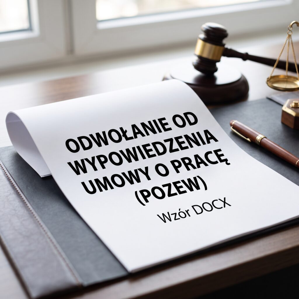Odwołanie od wypowiedzenia do sądu pracy - docx 
