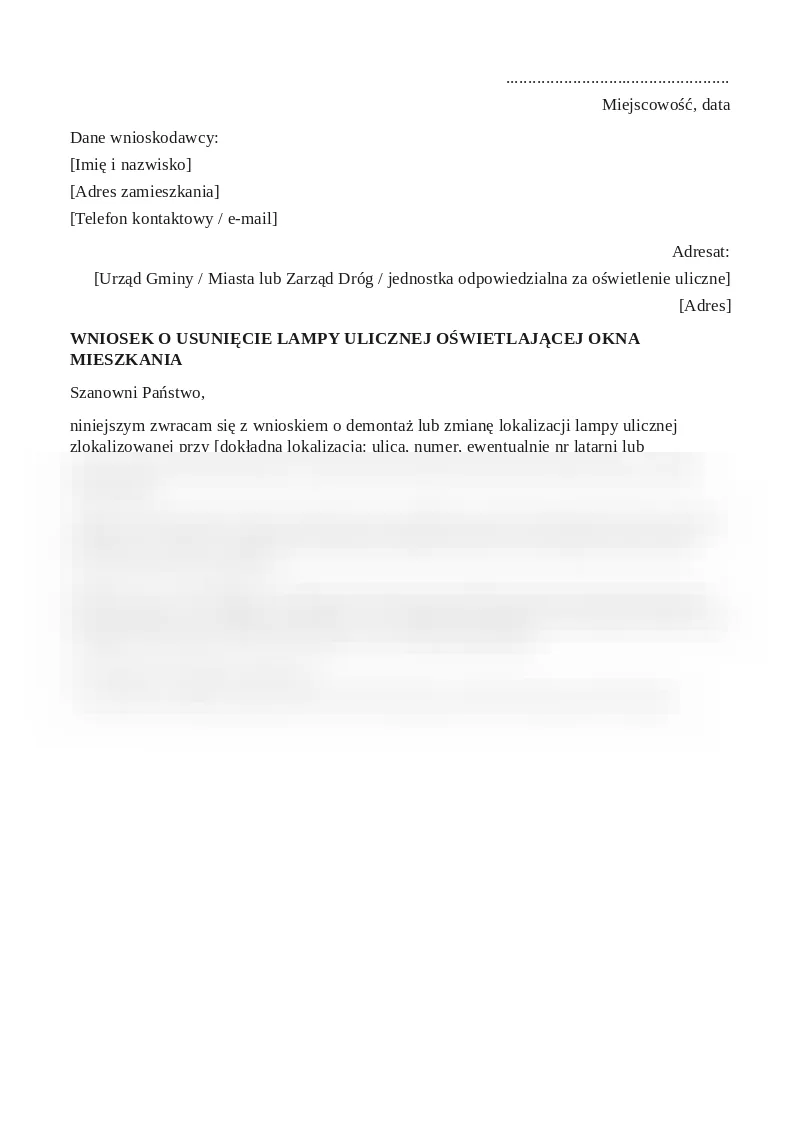Podgląd pierwszej strony dokumentu