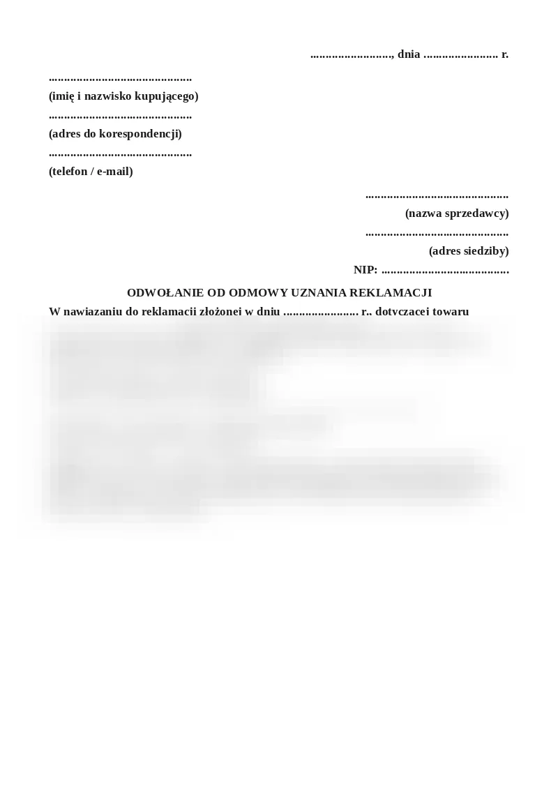 Podgląd pierwszej strony dokumentu