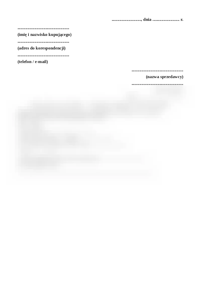 Podgląd pierwszej strony dokumentu