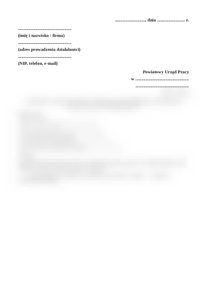 Podgląd pierwszej strony dokumentu