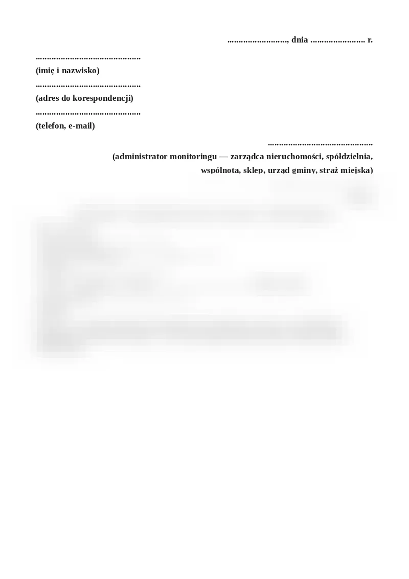Podgląd pierwszej strony dokumentu
