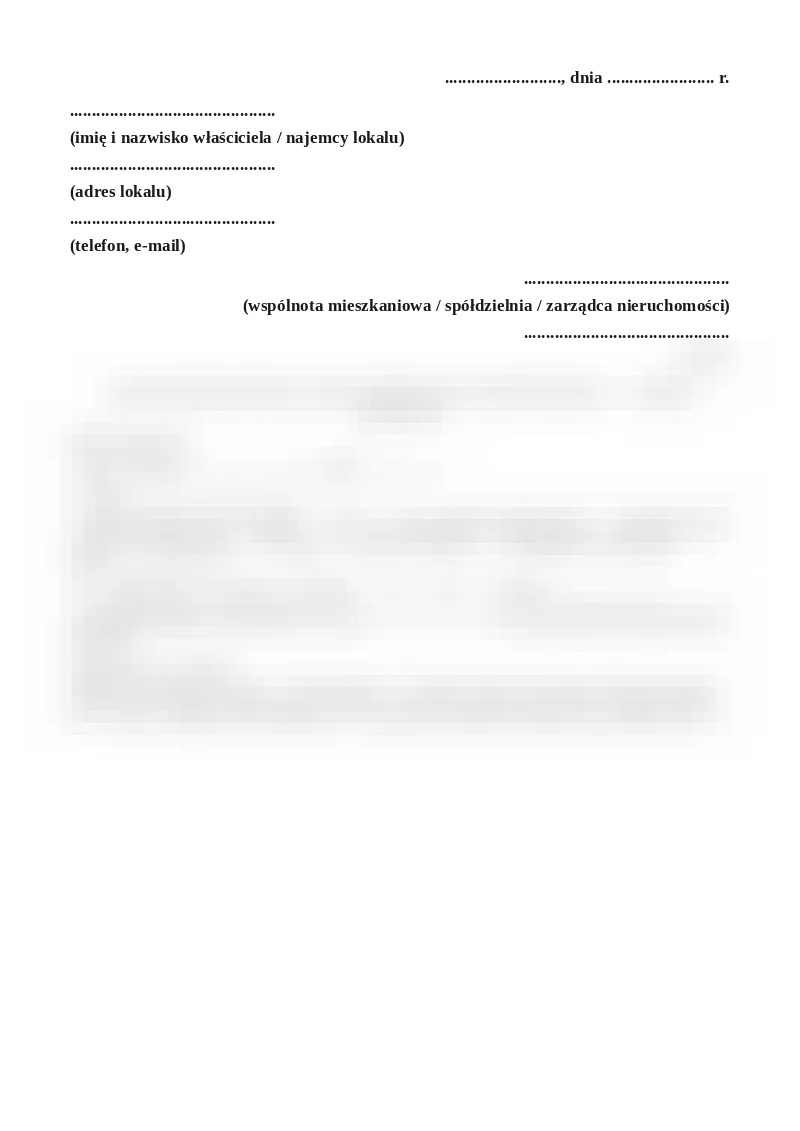 Podgląd pierwszej strony dokumentu