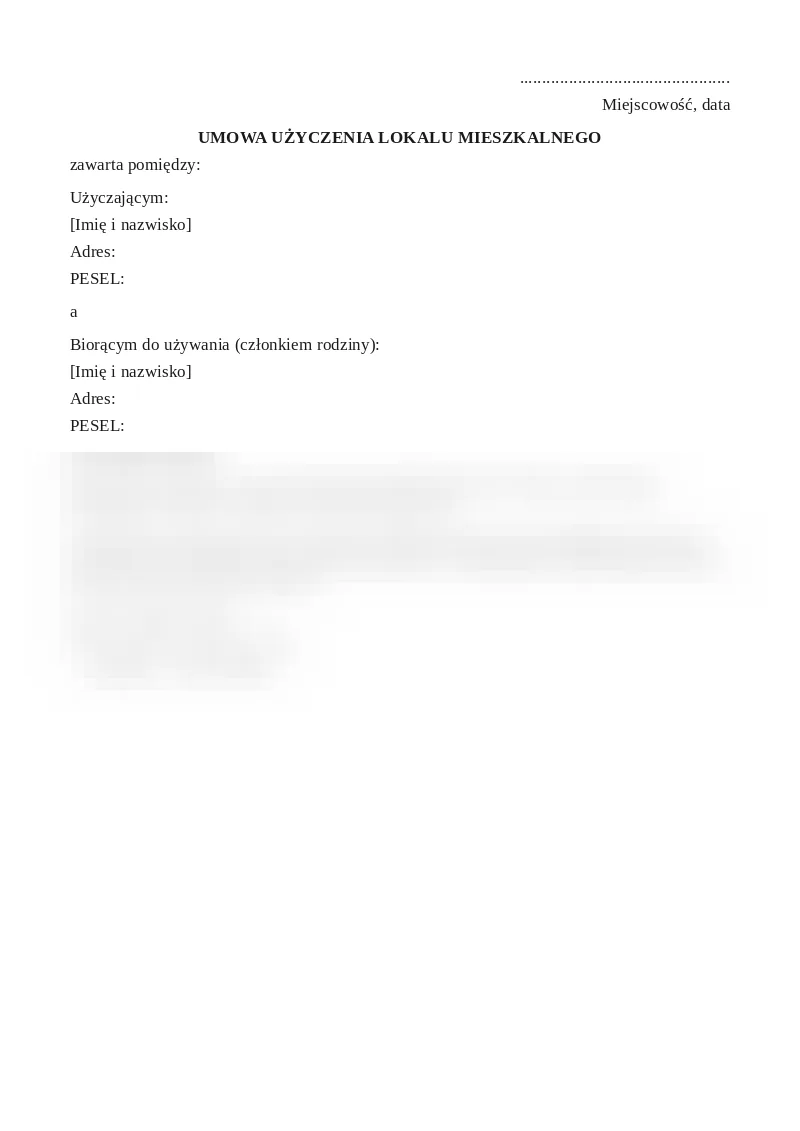 Podgląd pierwszej strony dokumentu